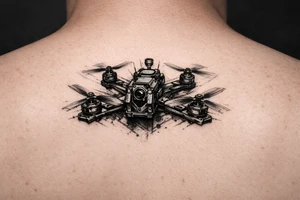 freestyle fpv drone tattoo idea