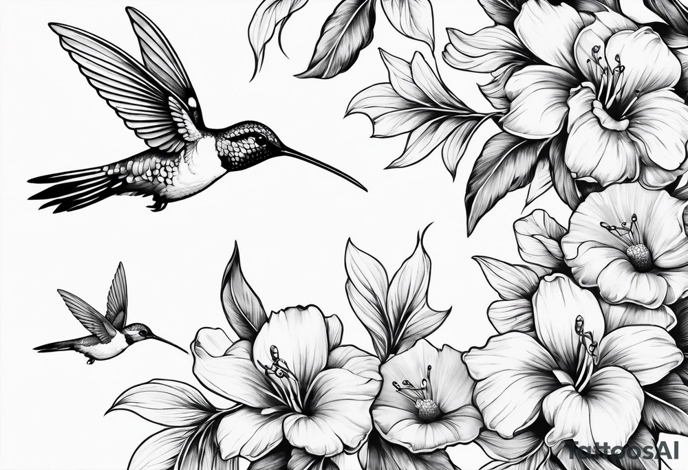 Hummingbirds tattoo idea