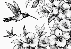 Hummingbirds tattoo idea