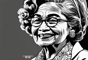 rosa parks smoking cigarette tattoo idea