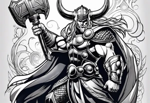 The Mighty Thor from current Marvel comics tattoo idea