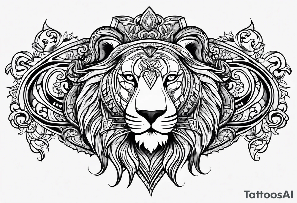Leo symbol tattoo idea