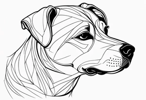 dog love tattoo idea