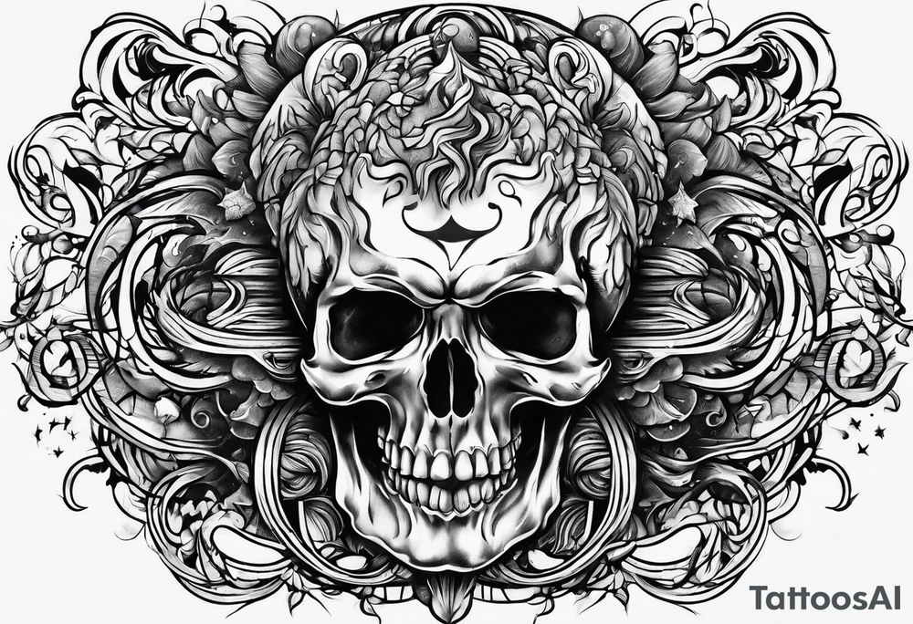brain on fire tattoo idea