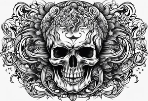 brain on fire tattoo idea