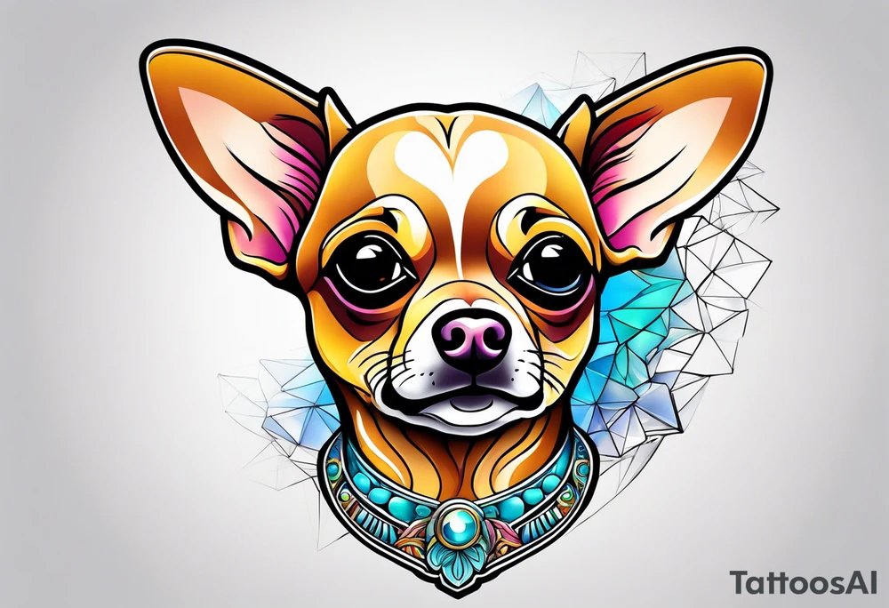 Funny chihuahua tattoo idea