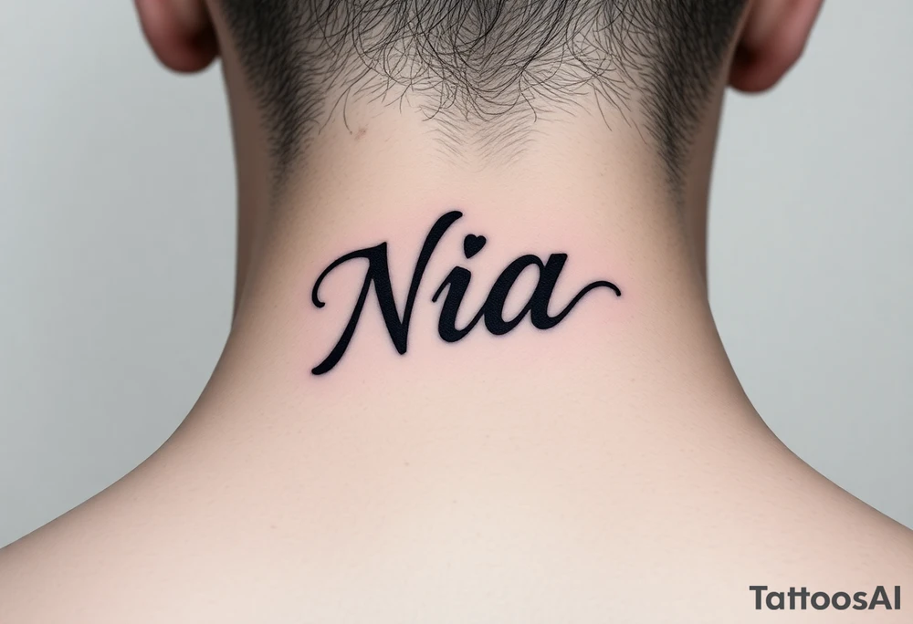 name Nia tattoo idea