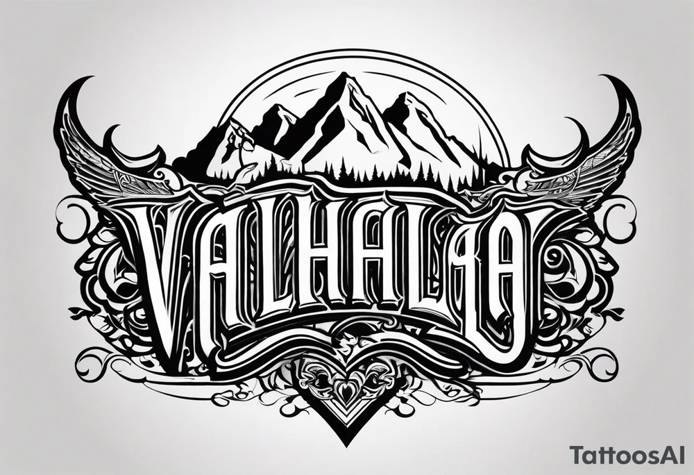 Valhalla mist tattoo idea