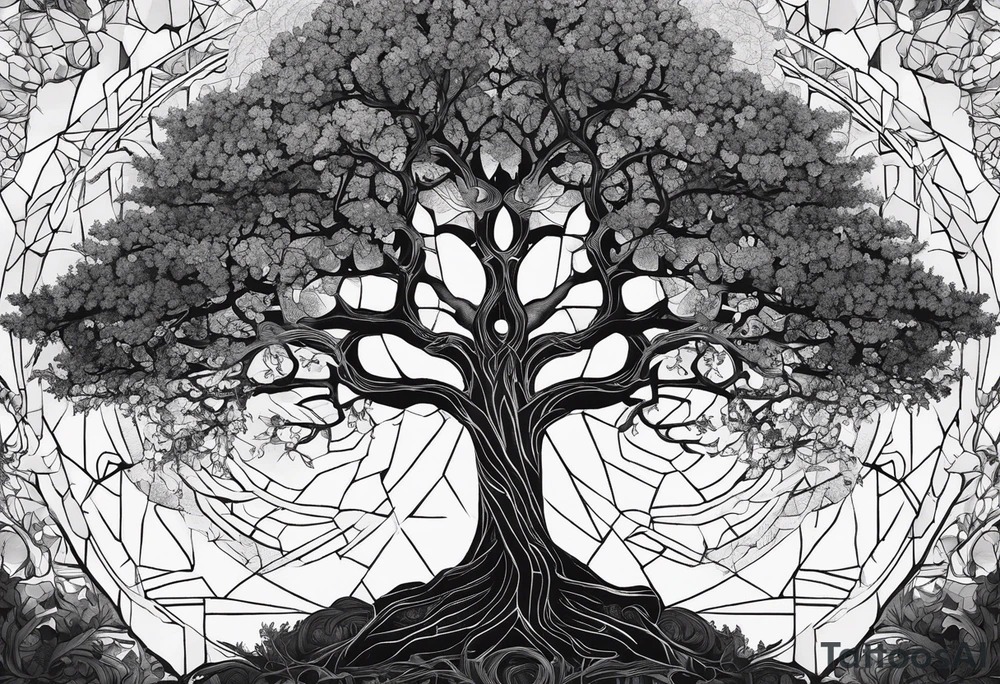 This ash tree was the Tree of Life that held Nine Worlds and connected everything in the universe. tattoo idea