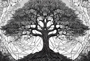 This ash tree was the Tree of Life that held Nine Worlds and connected everything in the universe. tattoo idea