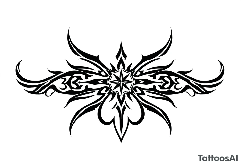 a band with a christmas pattern tattoo idea