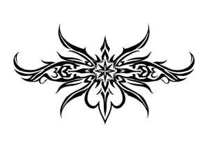 a band with a christmas pattern tattoo idea