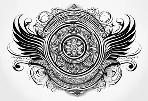 gate swirl vector tattoo idea