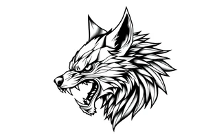 Big bad wolf lurking tattoo idea