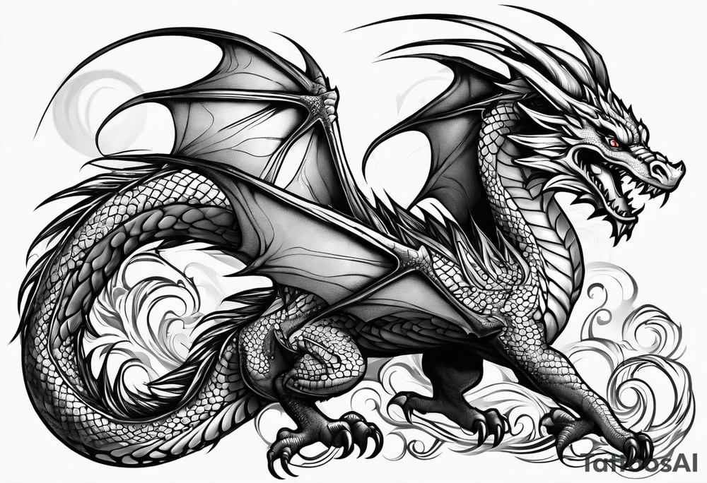 Dragon tattoo idea