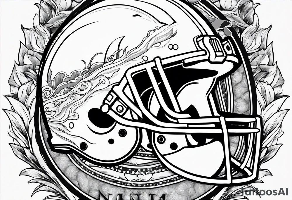 Miami dolphins no flowers tattoo idea