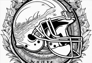 Miami dolphins no flowers tattoo idea