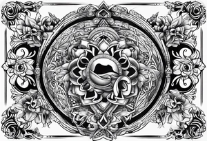 Stomach tattoo full tattoo idea