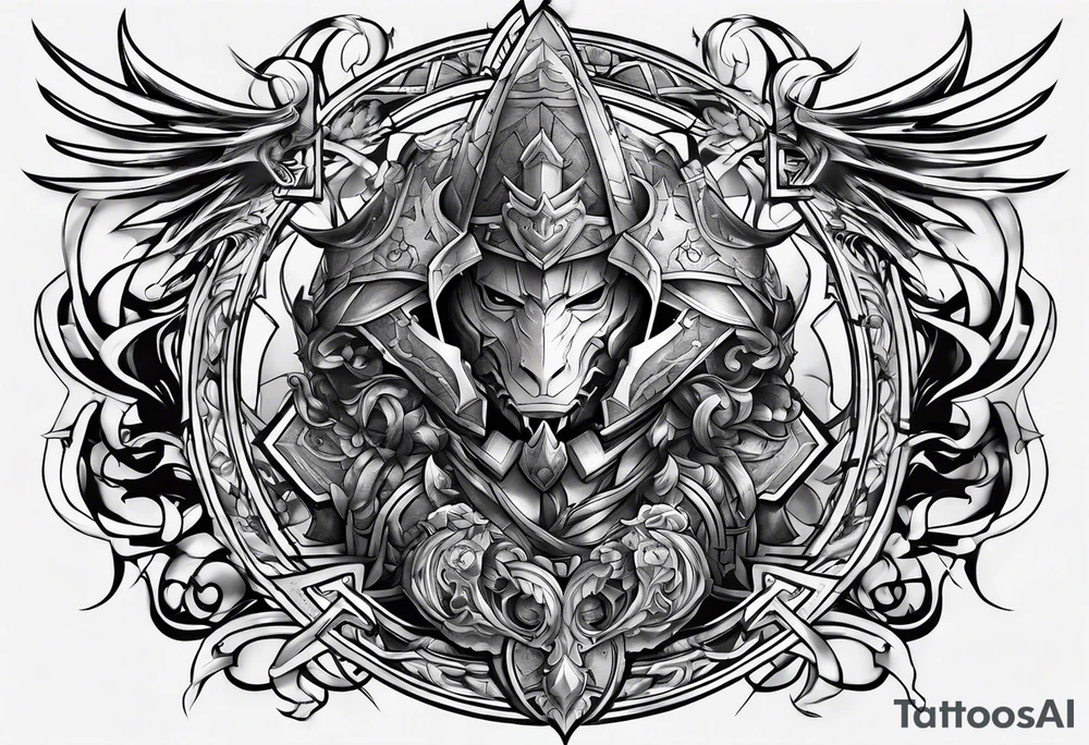 Full metal alchemist armor tattoo idea