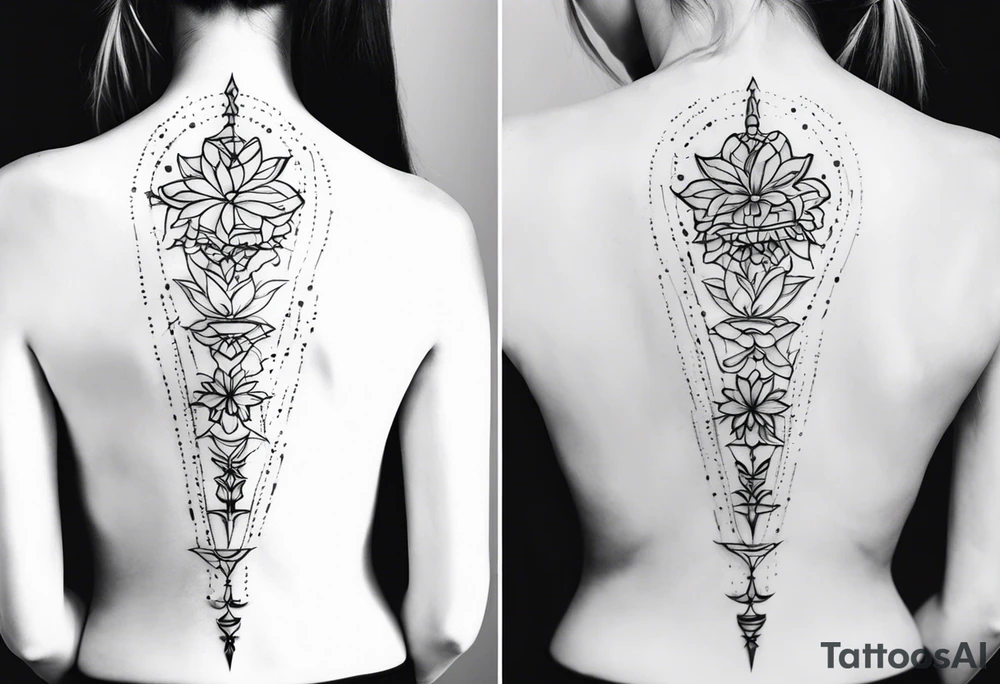 Spine tattoo, sexy tattoo idea