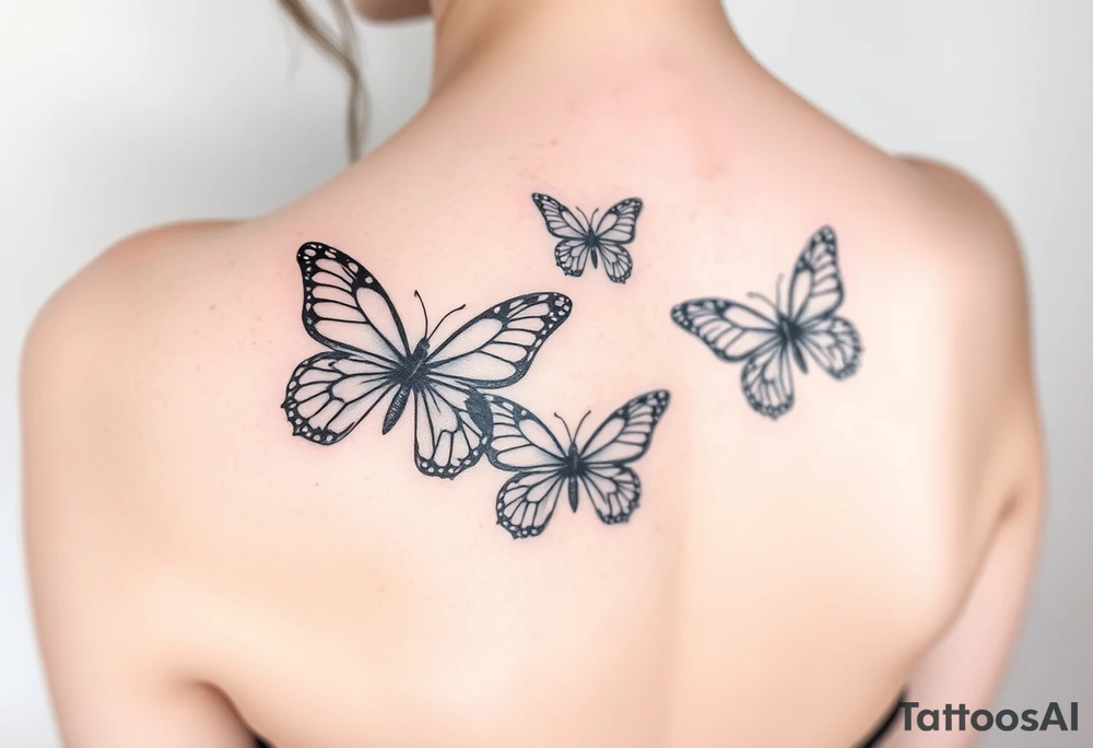 Butterflies tattoo idea