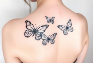 Butterflies tattoo idea