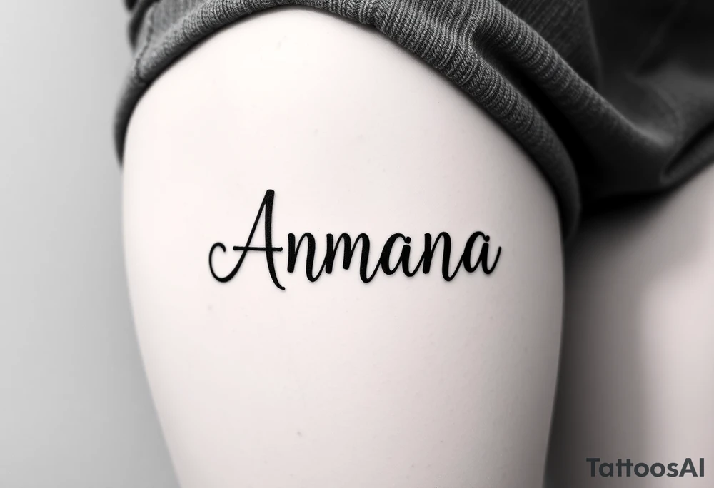 Name Amanda with Harry Potter theme tattoo idea