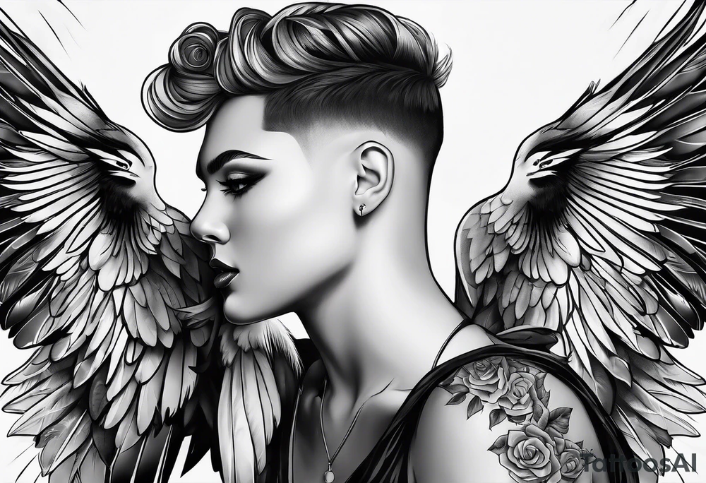 Eine weiße Taube tattoo idea