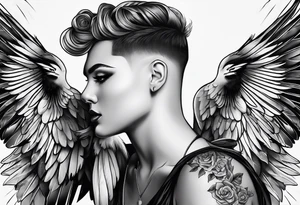 Eine weiße Taube tattoo idea