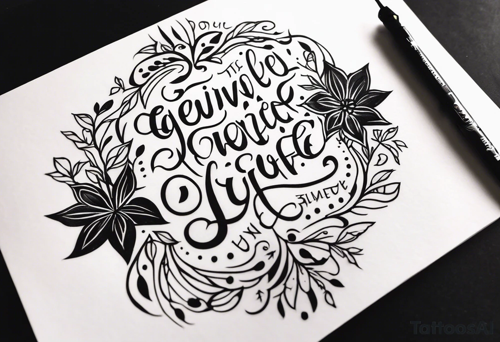 Psalm 18:3 tattoo idea
