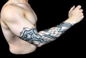 sea ​​patterns tattoo idea