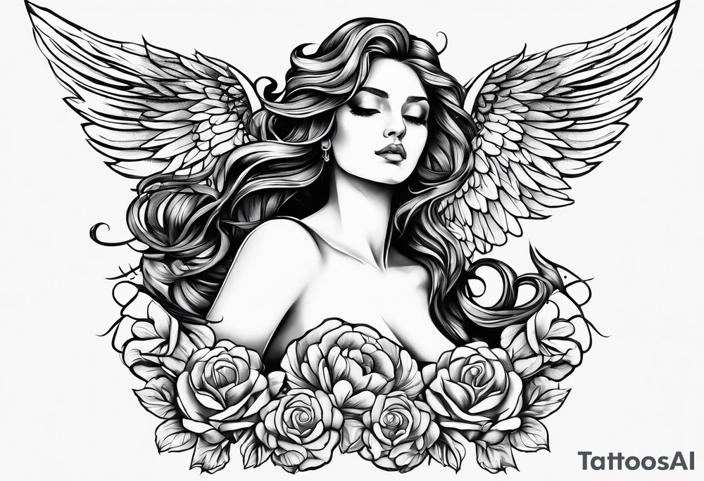 Angel tattoo idea