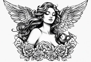 Angel tattoo idea