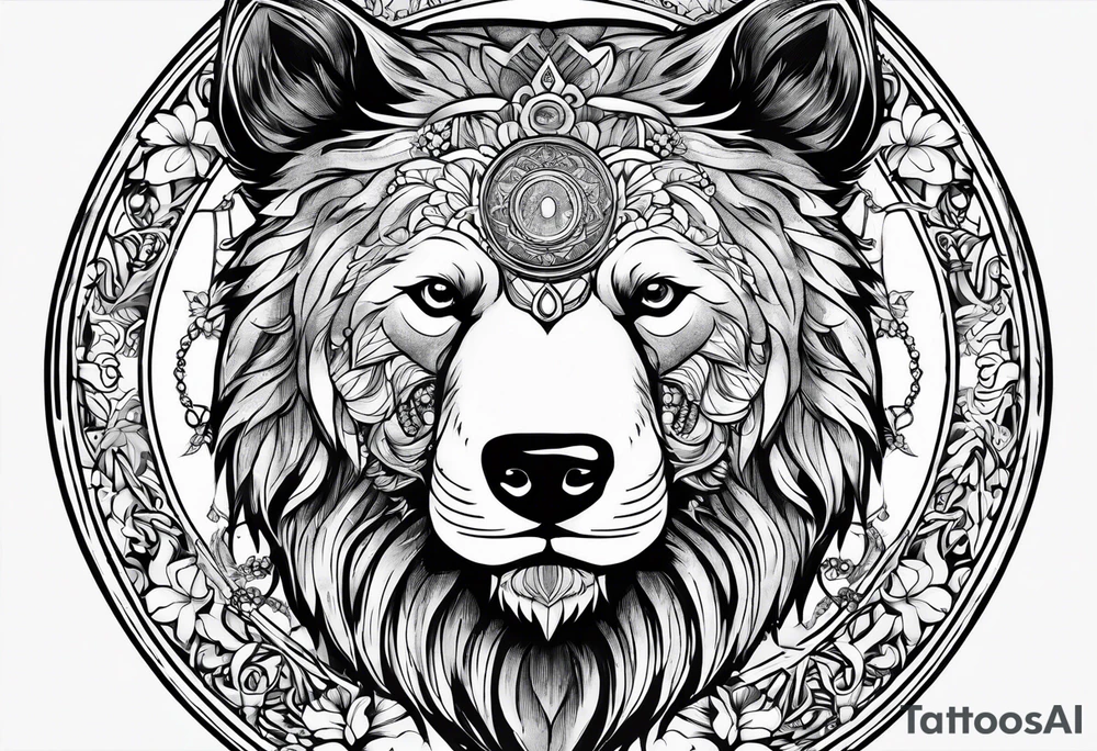 The fool tarot as a bear tattoo idea