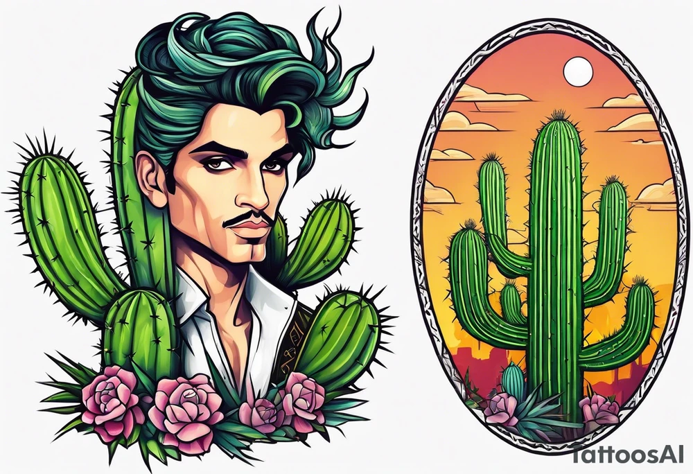 Prince among men cactus tattoo idea