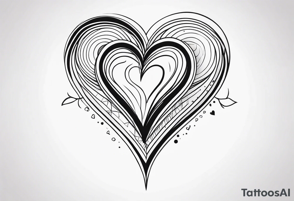 Prenom avec coeur tattoo idea