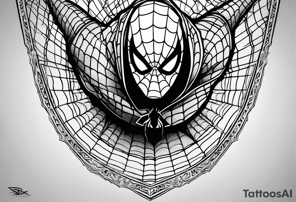 Spider-Man, darkness, animal tattoo idea