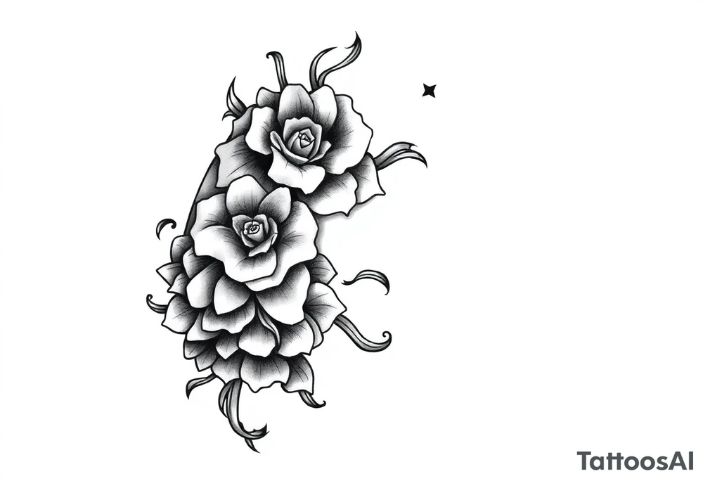 hip tattoo on the hip tattoo idea