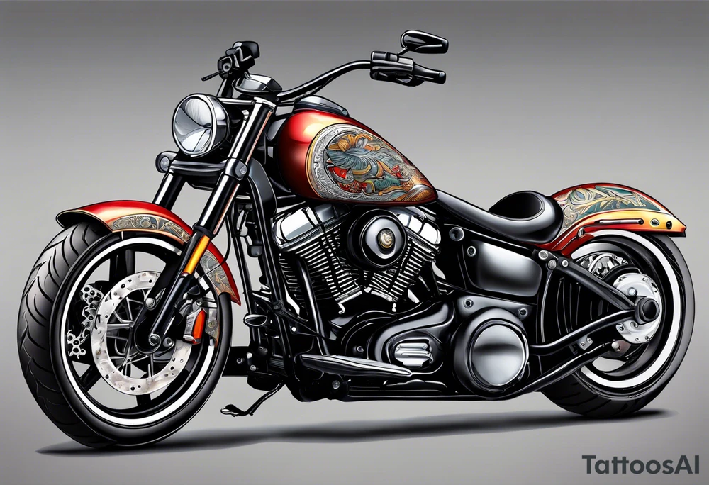 Motorcycle tattoo idea