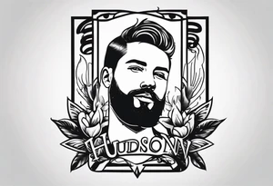The name Hudson Sugden as a tattoo artist tattoo idea