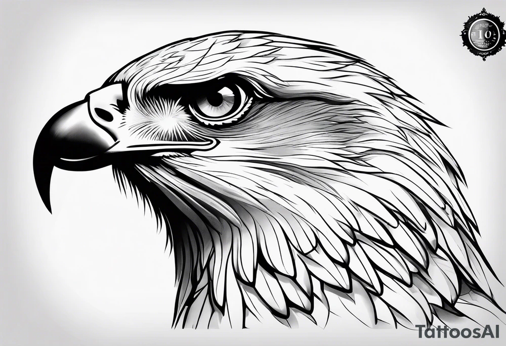 Hawk tattoo idea
