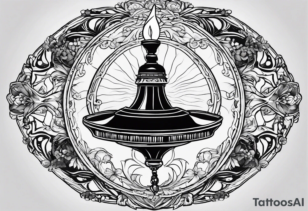 Lamp of florence nightingale tattoo idea