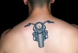 Moto avec un compteur de vitesse tattoo idea