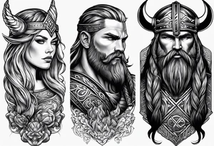Viking sleeve tattoo idea