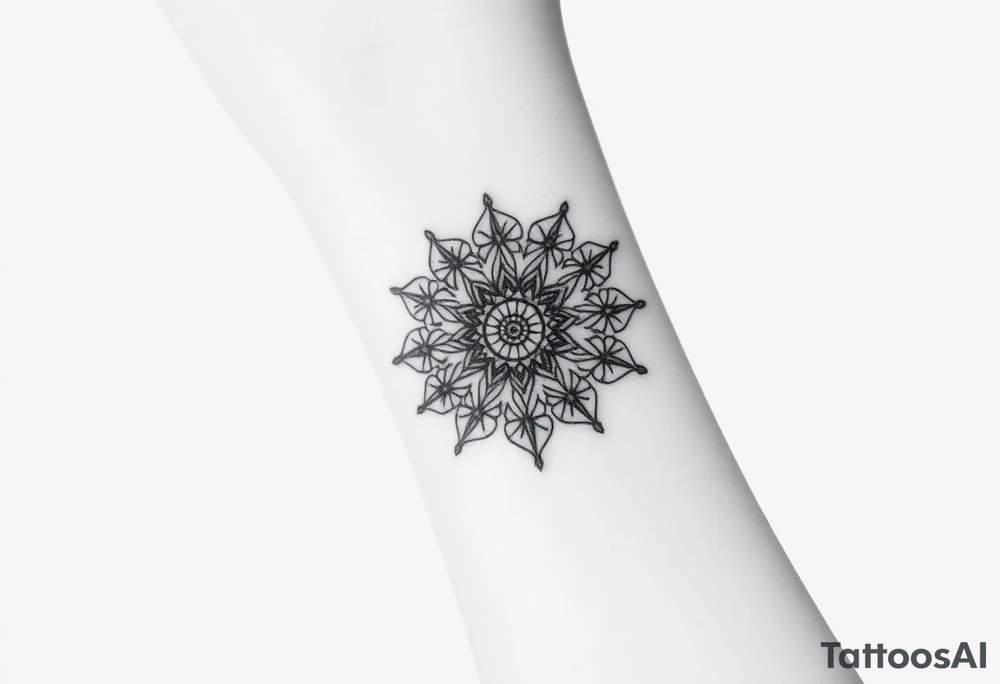 intricate mandala tattoo idea