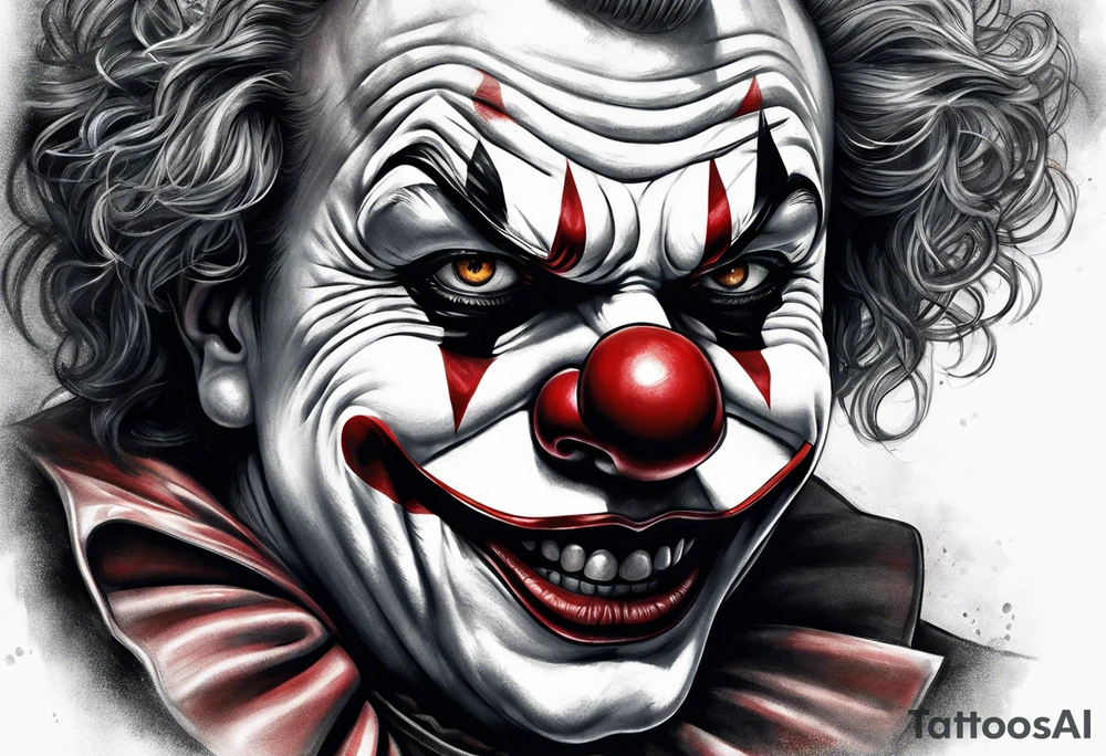 Evil clown
Portrait tattoo idea