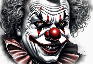 Evil clown
Portrait tattoo idea