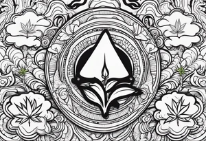 Marijuana and Psychedelic inspired tattoo tattoo idea