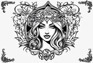 the sims logo with vines tattoo idea