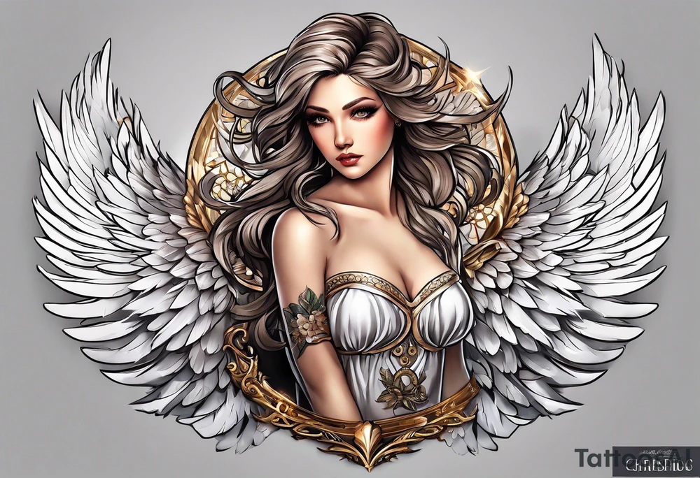 Angel tattoo idea